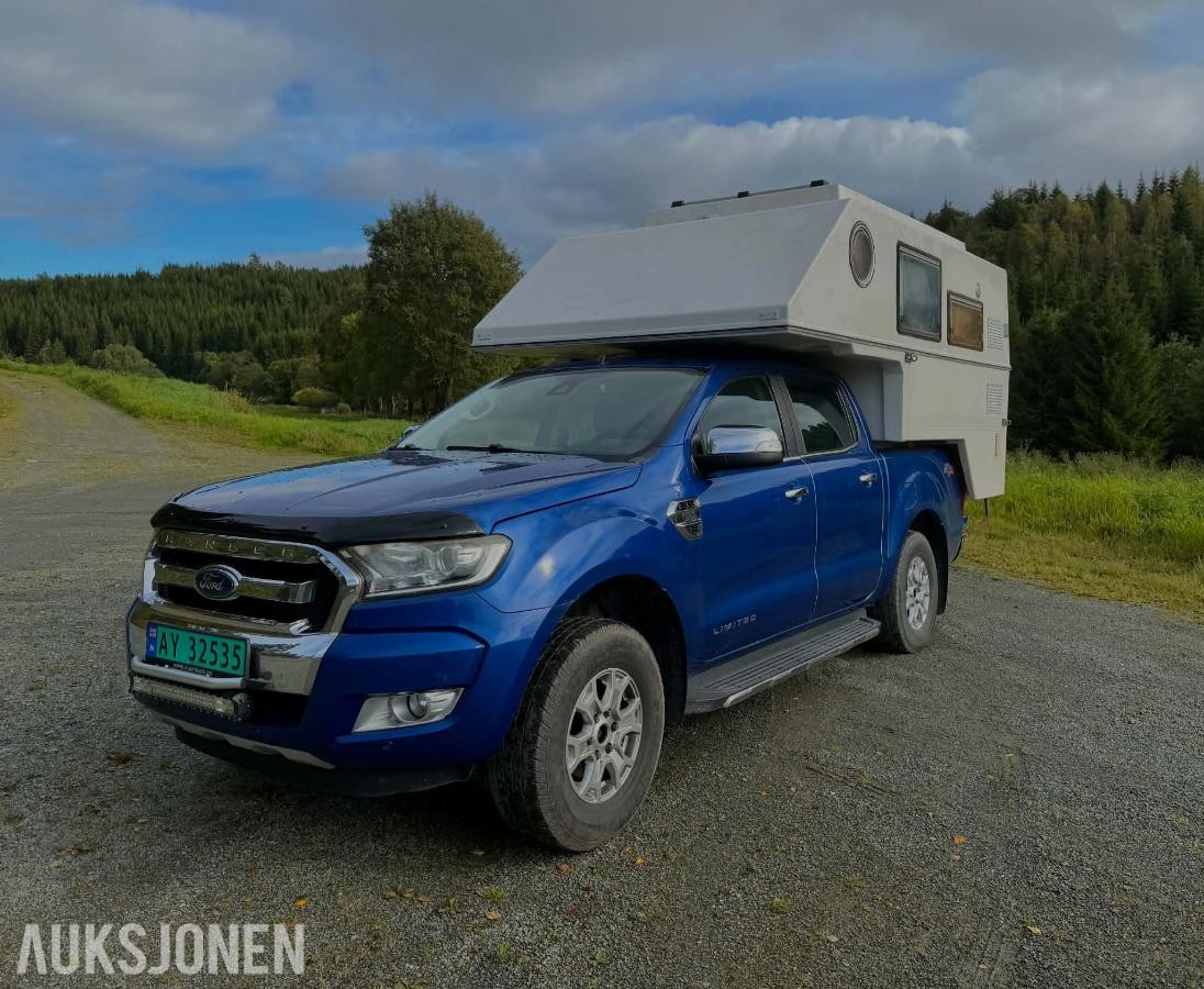 2016 FORD RANGER MED CAMPER, AUTOMAT, CRUISEKONTROLL, NAVIGASJON