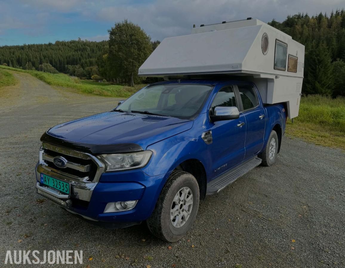 2016 FORD RANGER MED CAMPER, AUTOMAT, CRUISEKONTROLL, NAVIGASJON