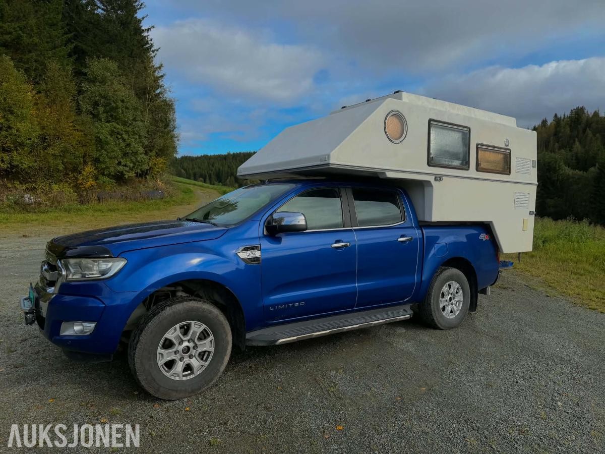 2016 FORD RANGER MED CAMPER, AUTOMAT, CRUISEKONTROLL, NAVIGASJON