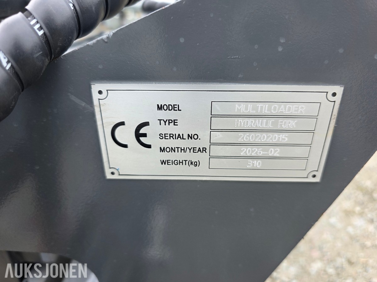 2024 Powertrack L45 hjullaster 217 timer Skuffe-hydrauliske pallegaffler