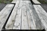 2 stk Bord med fastmonterte benker 
