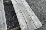 2 stk Bord med fastmonterte benker 