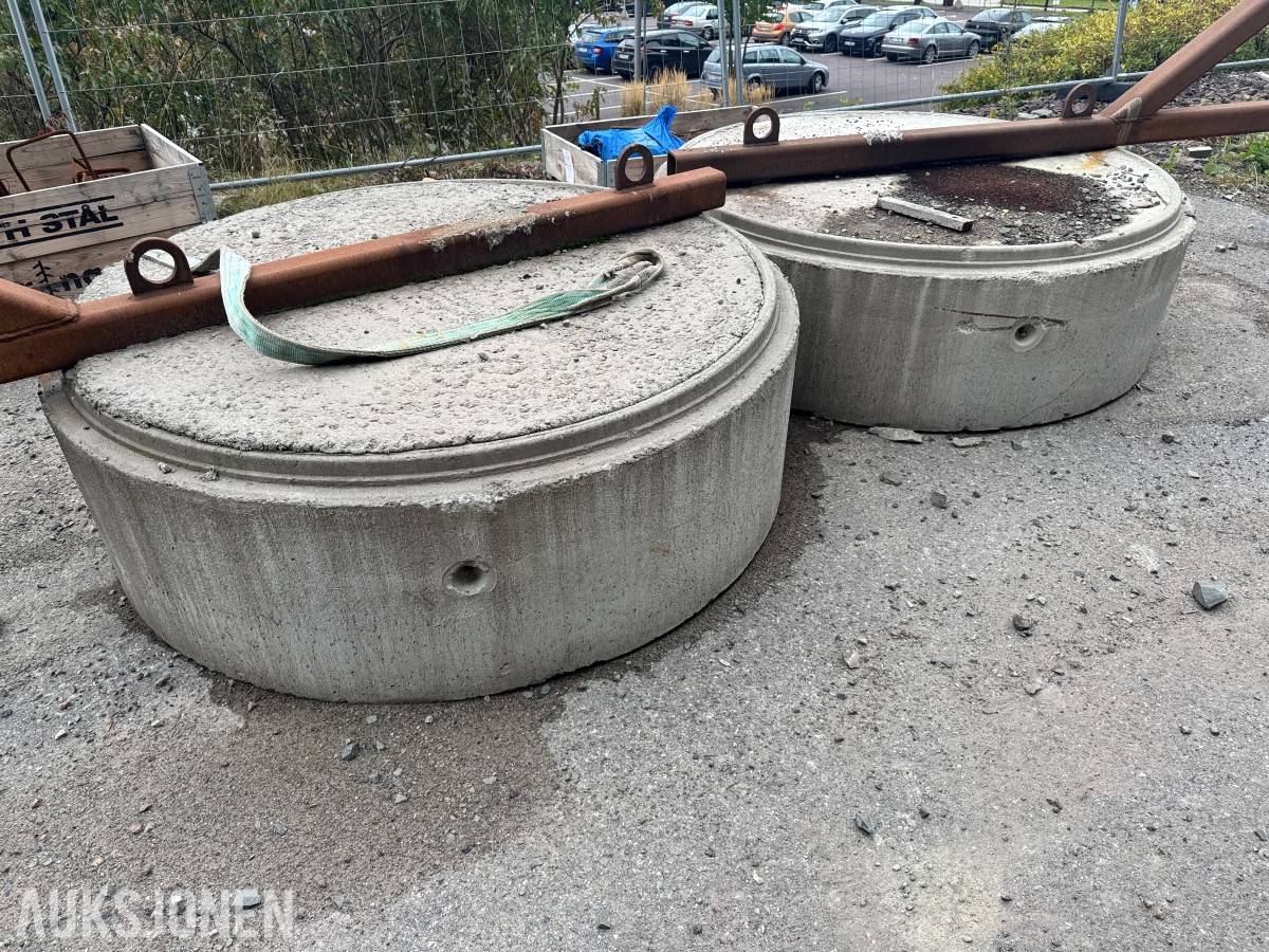 Forankringselementer til stolper - 2 stk