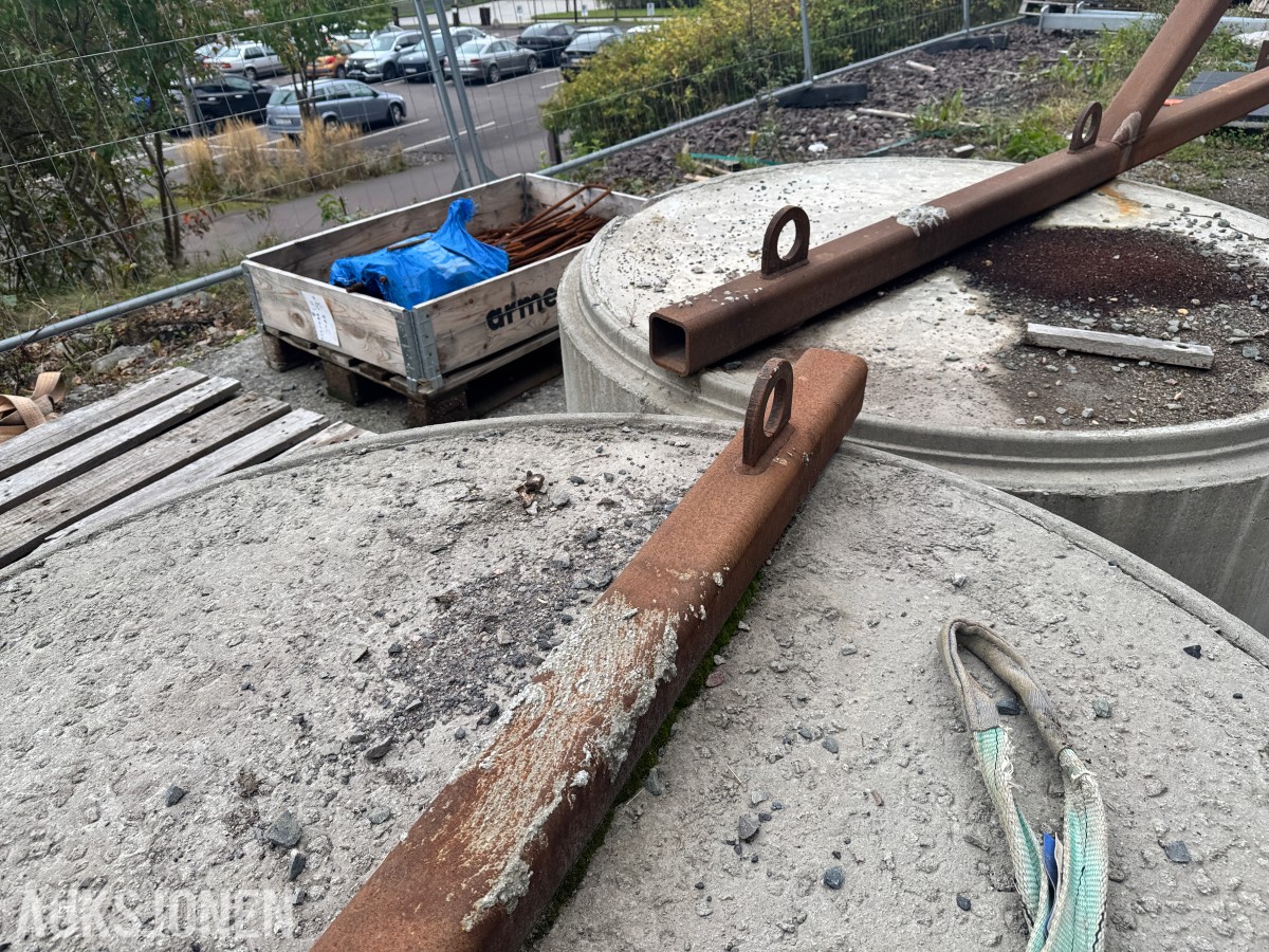 Forankringselementer til stolper - 2 stk