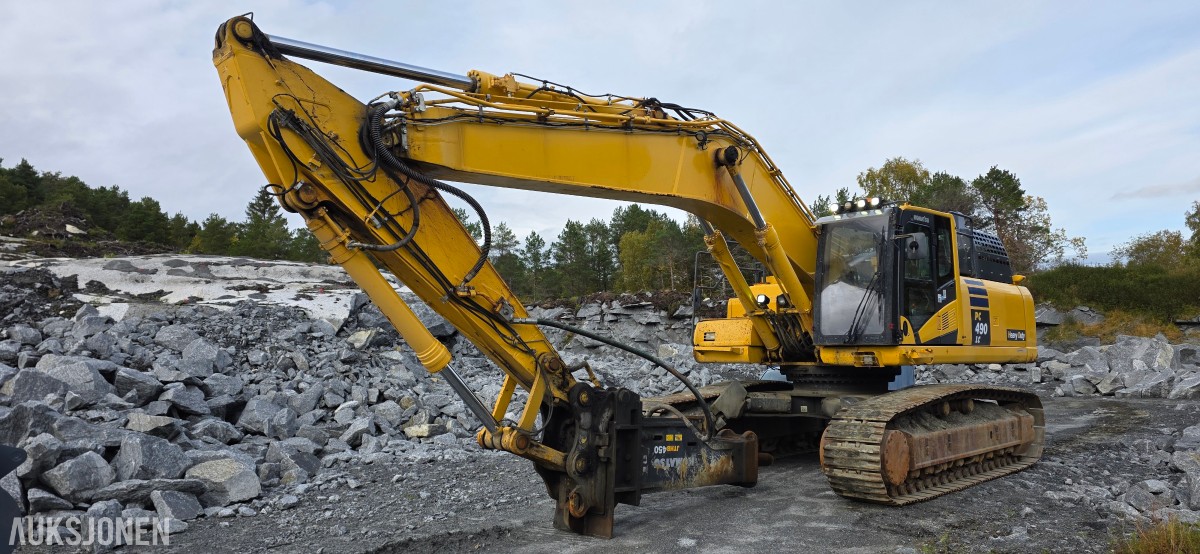 2019 Komatsu PC490LC-11 Beltegraver, 9128 t, pigghammer, ripper, 2 skuffer