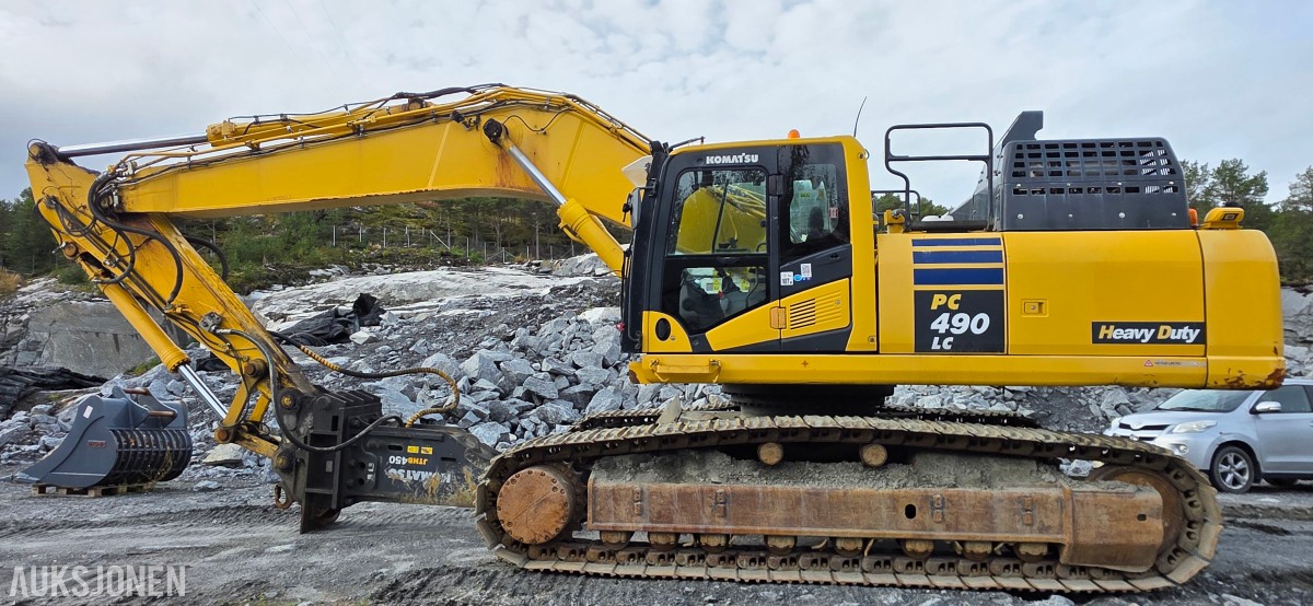 2019 Komatsu PC490LC-11 Beltegraver, 9128 t, pigghammer, ripper, 2 skuffer