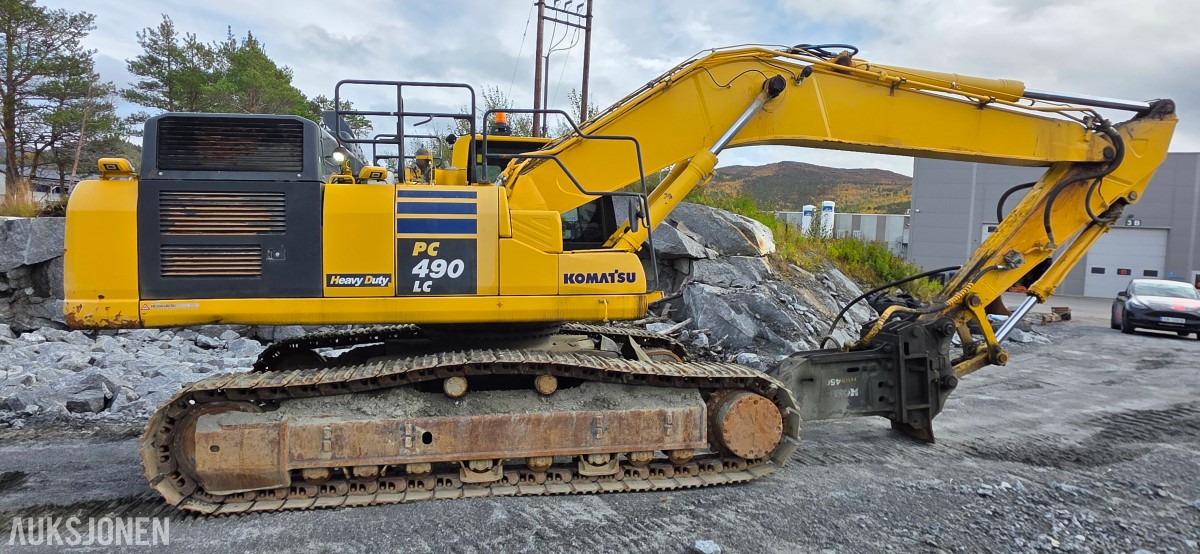2019 Komatsu PC490LC-11 Beltegraver, 9128 t, pigghammer, ripper, 2 skuffer