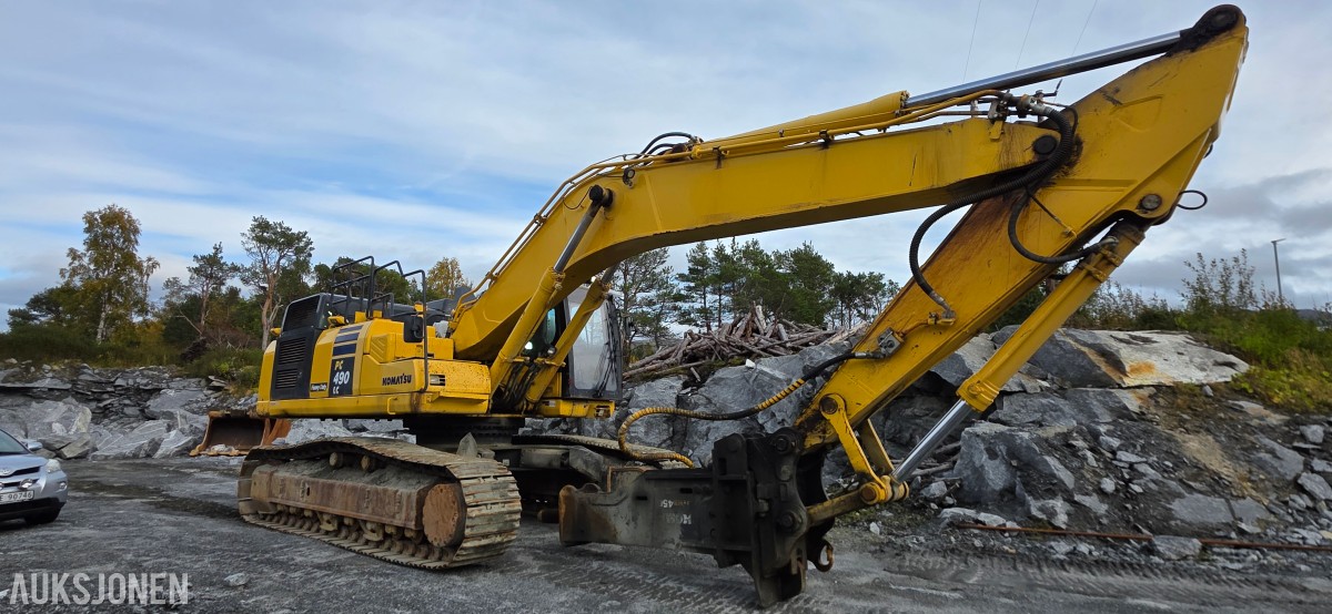 2019 Komatsu PC490LC-11 Beltegraver, 9128 t, pigghammer, ripper, 2 skuffer