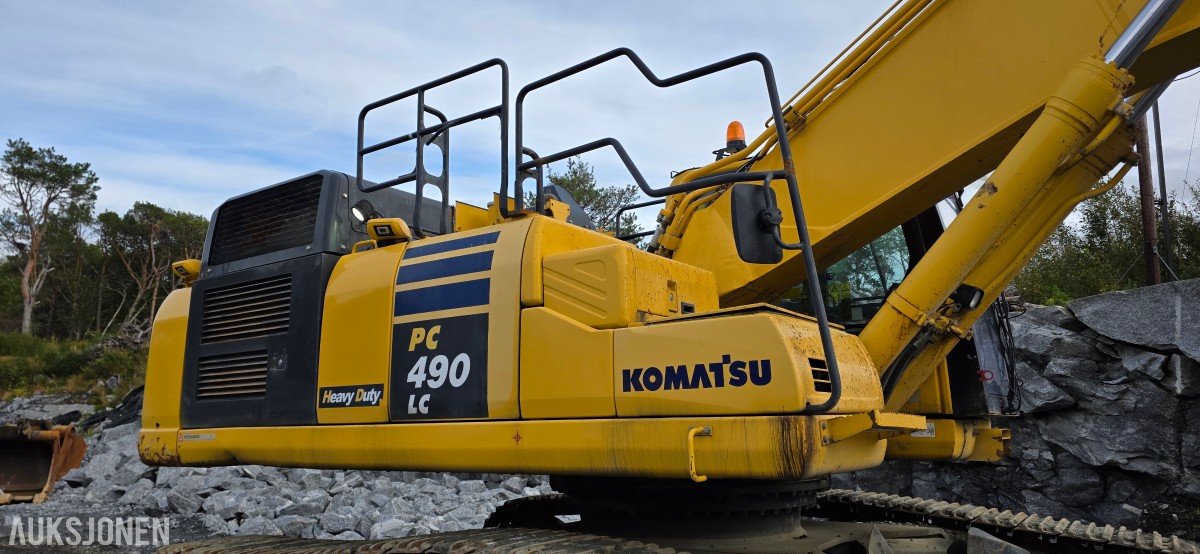 2019 Komatsu PC490LC-11 Beltegraver, 9128 t, pigghammer, ripper, 2 skuffer