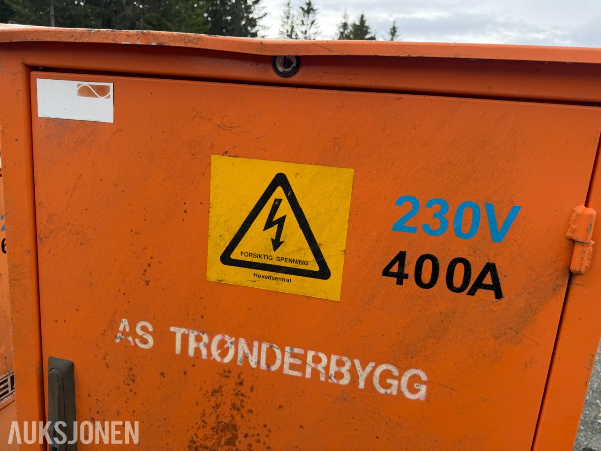 Byggestrømskap og fordelingsskap 230V, 125A, 400A og 630A