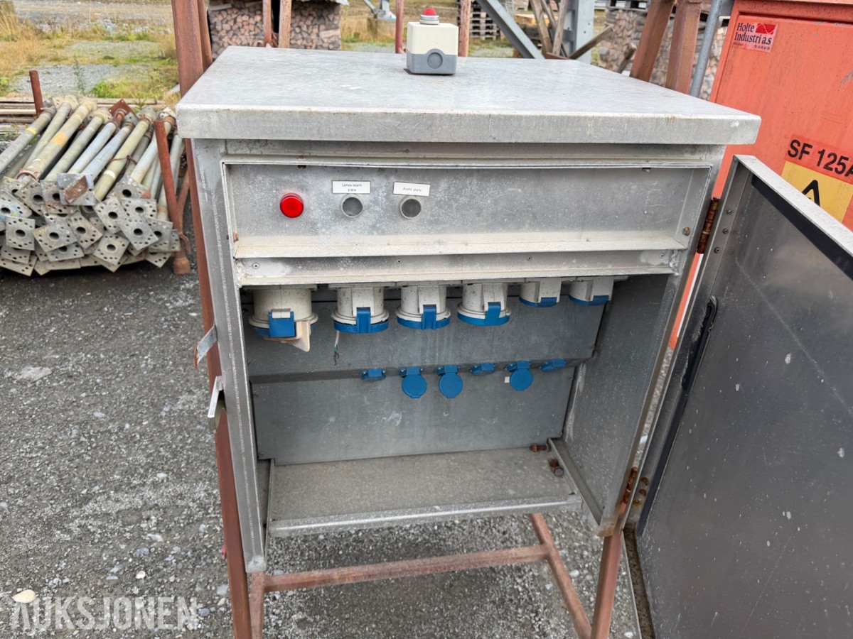 Byggestrømskap og fordelingsskap 230V, 125A, 400A og 630A