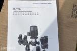 Grundfos TP 40-180/2 pumpe med pumpefot og baseplate.