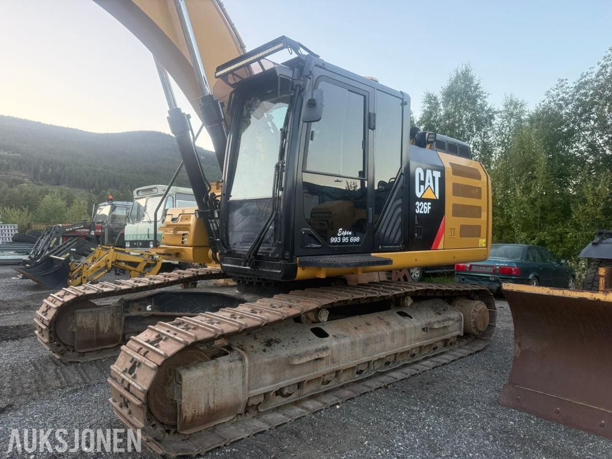 2016 Cat 326F TILTROTATOR, PUSSESKUFFE, GPS