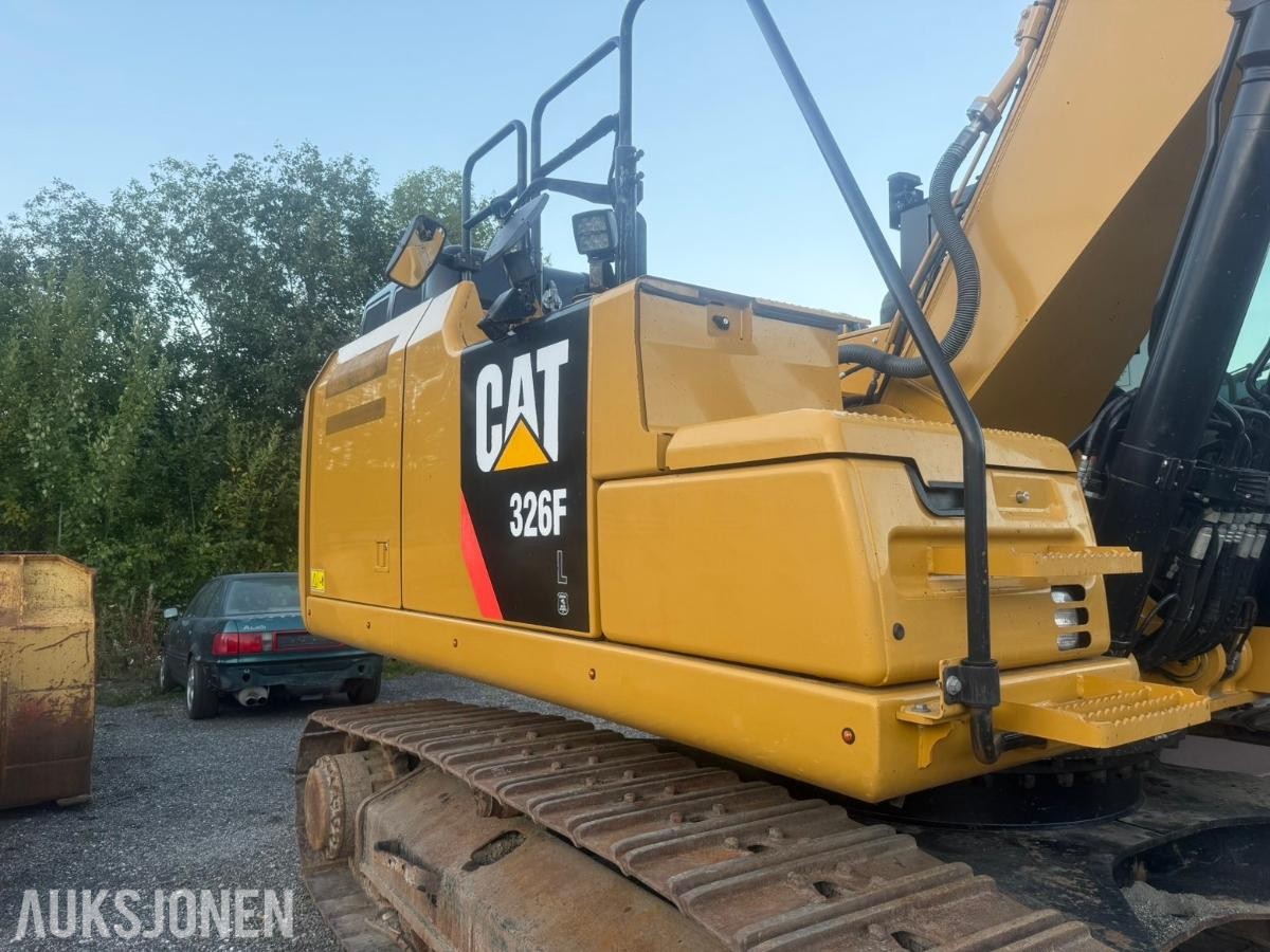2016 Cat 326F TILTROTATOR, PUSSESKUFFE, GPS