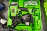 Verktøypakke kompressor, slange, spikerpistoler, laser