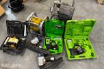 Verktøypakke kompressor, slange, spikerpistoler, laser