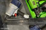 Verktøypakke kompressor, slange, spikerpistoler, laser
