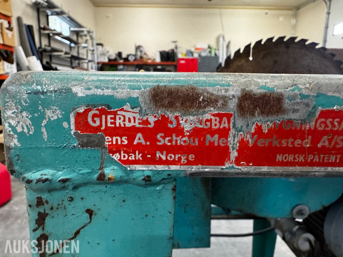 Gjerdesag med rullebord 230 Volt 1-fas