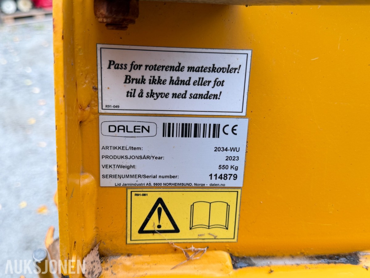 2023 Dalen 2034-W Strøkasse, 1200 liter
