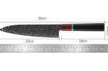 72 TIMERS AUKSJON – Senko Damaskus 67-lags Kiritsuke & Nakiri + Ostesett