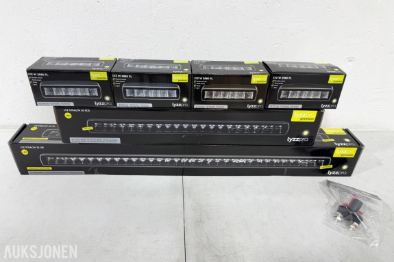 Lyzzpro Premium LED-barer, arbeidslys og batteribryter