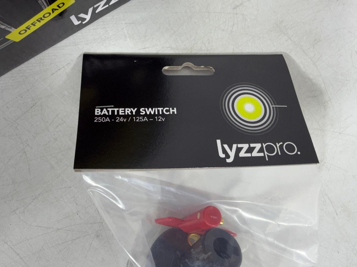 Lyzzpro Premium LED-barer, arbeidslys og batteribryter
