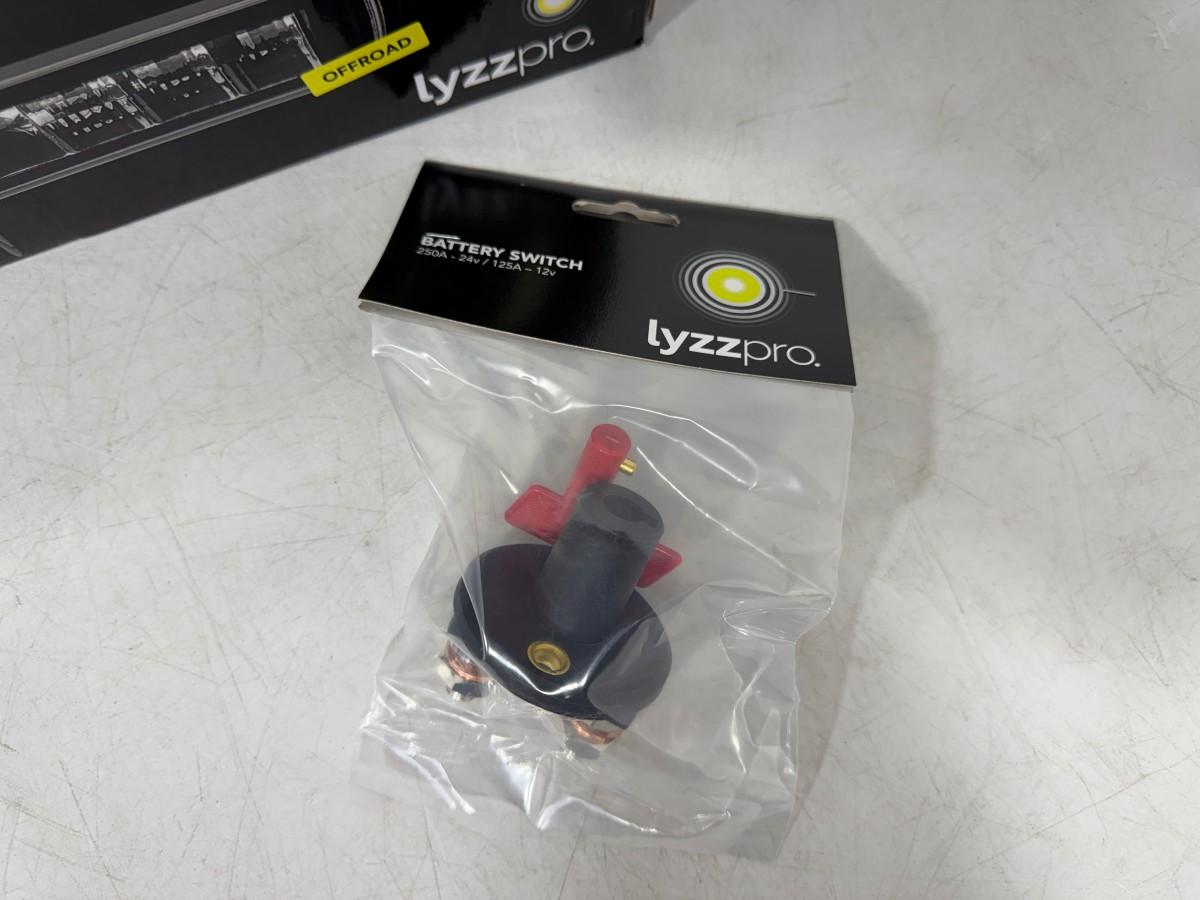 Lyzzpro Premium LED-barer, arbeidslys og batteribryter