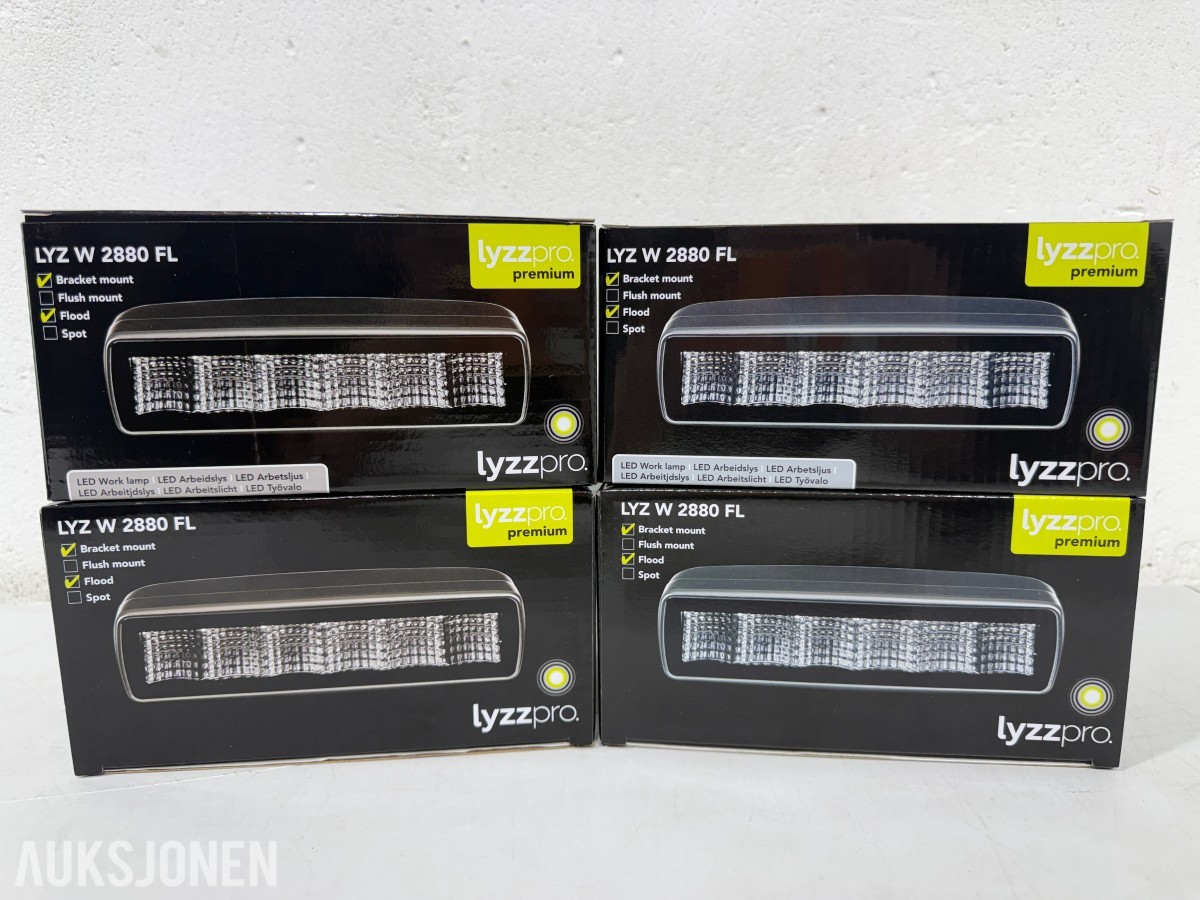 Lyzzpro Premium LED-barer, arbeidslys og batteribryter