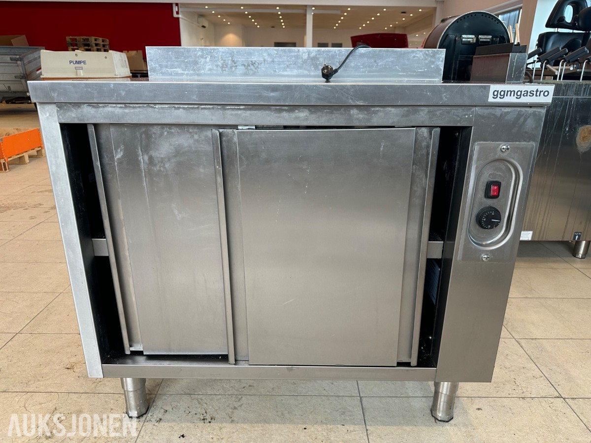 GGM Gastro varmeskap / arbeidsbenk 2000 W – rustfritt