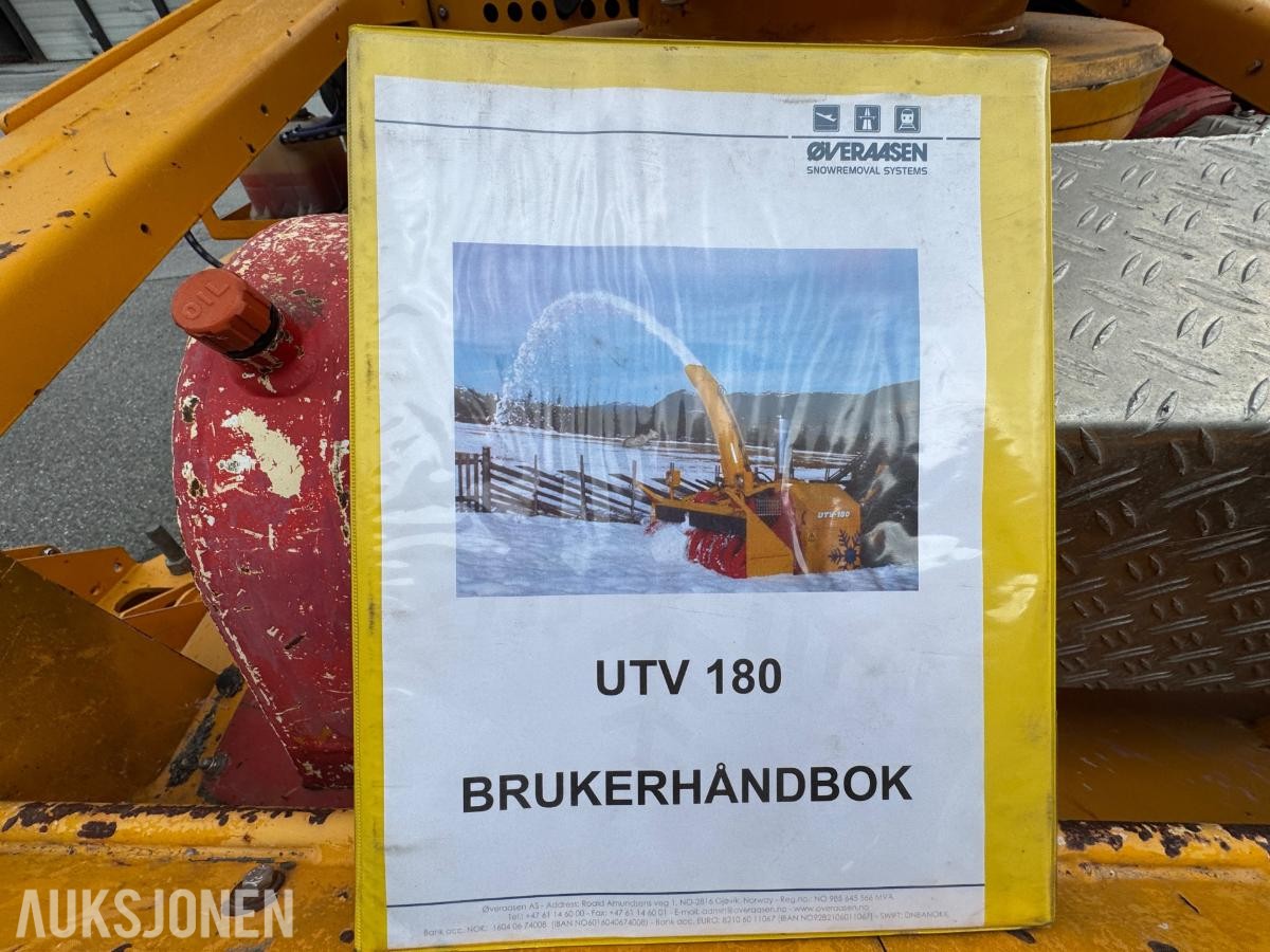 2010 Øveraasen UTV-180 snøfreser / 621 timer 