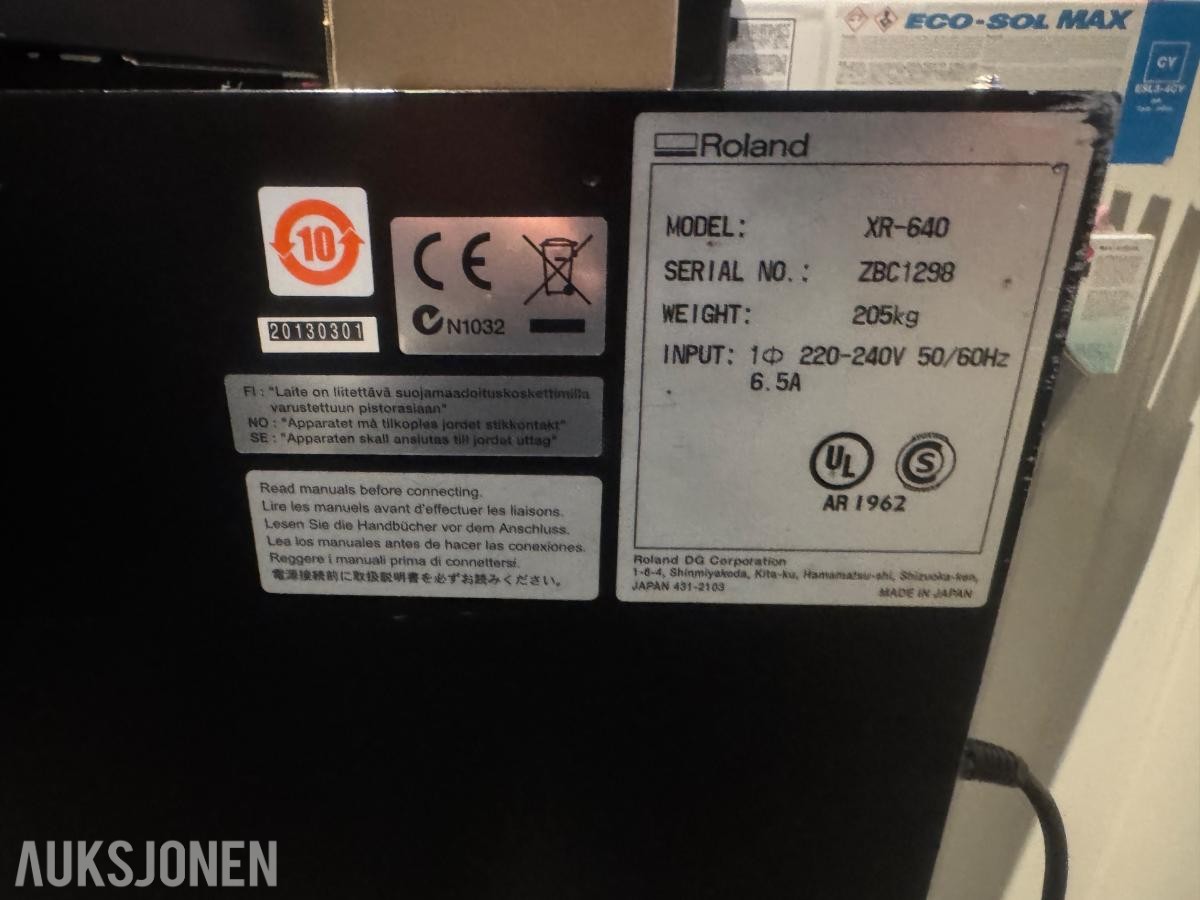 Storformat printer - Roland Soljet pro 4 XR-640