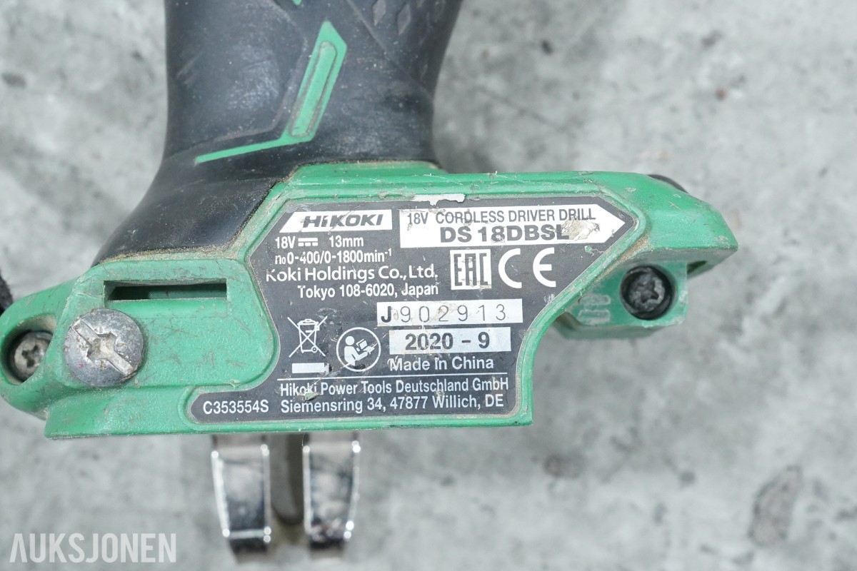 Elektroverktøy fra HiKOKI, Bosch og DeWalt