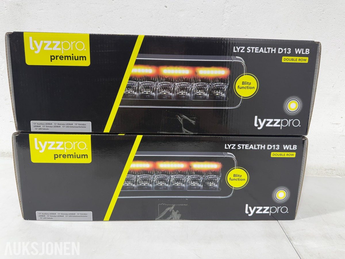 Lyzzpro Premium Stealth WLB LED-ekstralys med blitzfunksjon