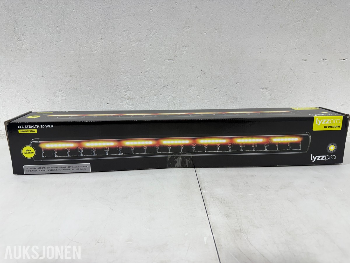 Lyzzpro Premium Stealth WLB LED-ekstralys med blitzfunksjon