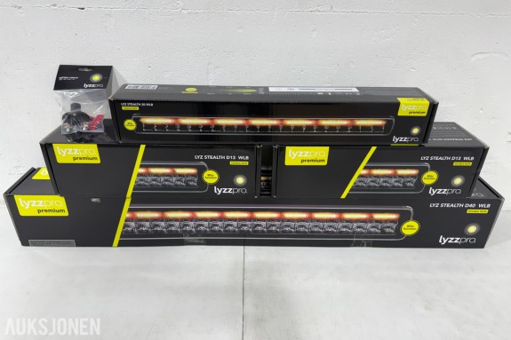 Lyzzpro Premium Stealth WLB LED-ekstralys med blitzfunksjon