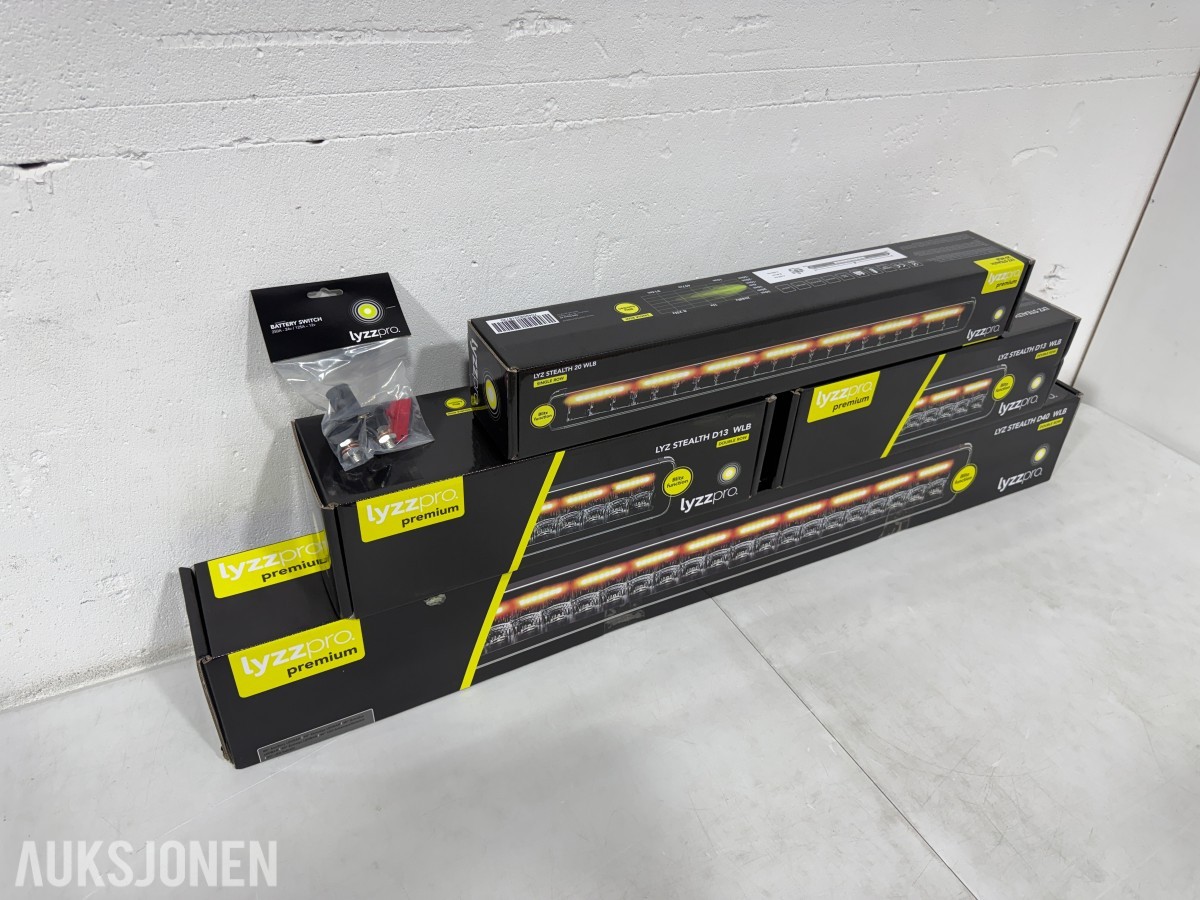 Lyzzpro Premium Stealth WLB LED-ekstralys med blitzfunksjon