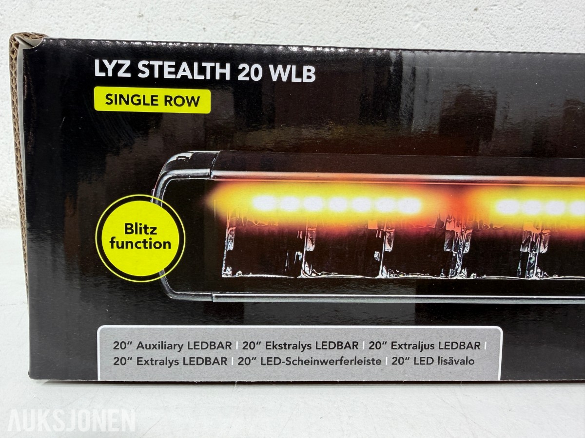 Lyzzpro Premium Stealth WLB LED-ekstralys med blitzfunksjon