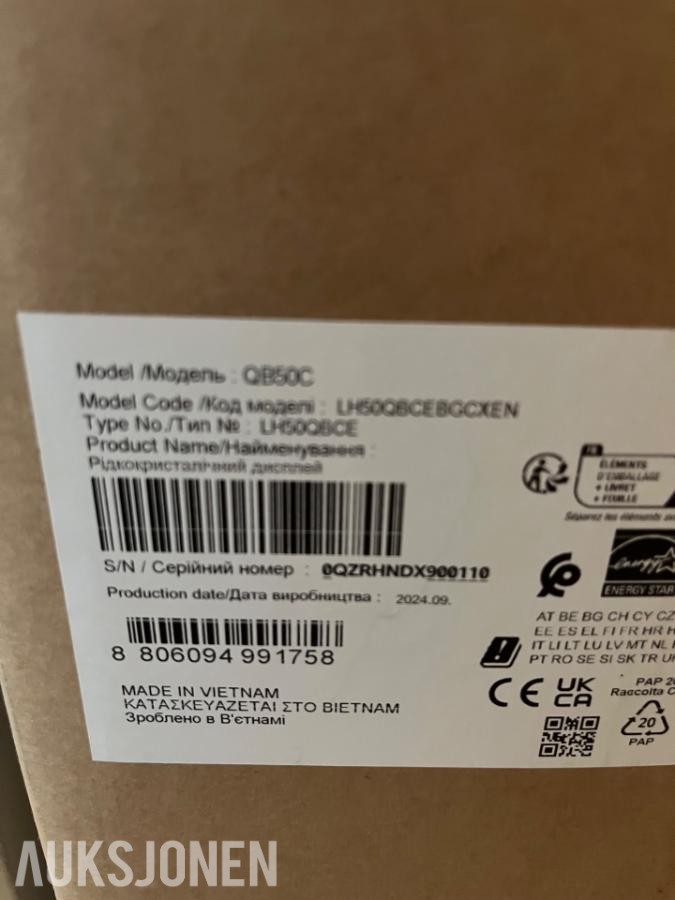 NY - Samsung Qb50c 50 tommer TV