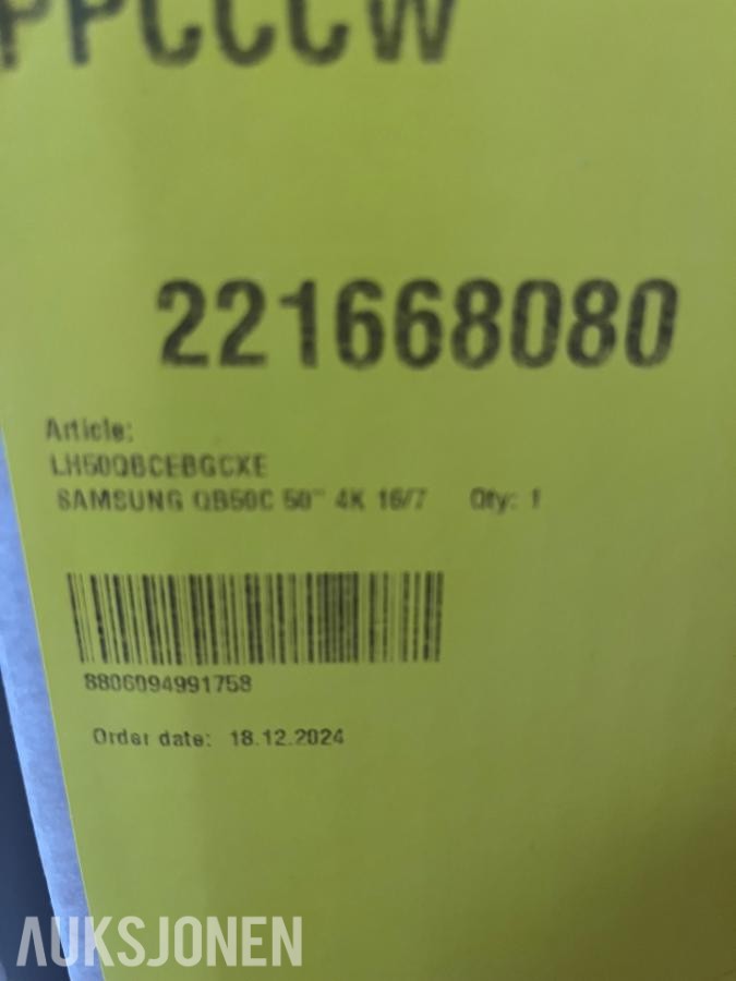 NY - Samsung Qb50c 50 tommer TV