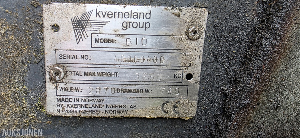 Kverneland Taarup BIO B10 rundballepresse, reparasjonsobjekt/deleobjekt, PTO-aksel BIO B10