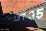 Krokcontainer med Loglift 095 kran