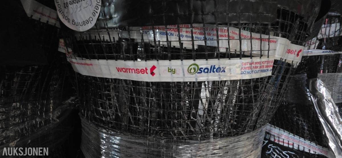 38 ruller varmekabel matter fra Warmset by saltex
