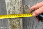 Aluminiumsdør med hengslesystem  – ca. 101,5 x 192 cm