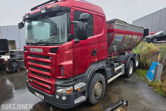2006 Scania R580LB V8 6X2 tippbil-asfaltbalje-1 eier-euro3-447 185 km