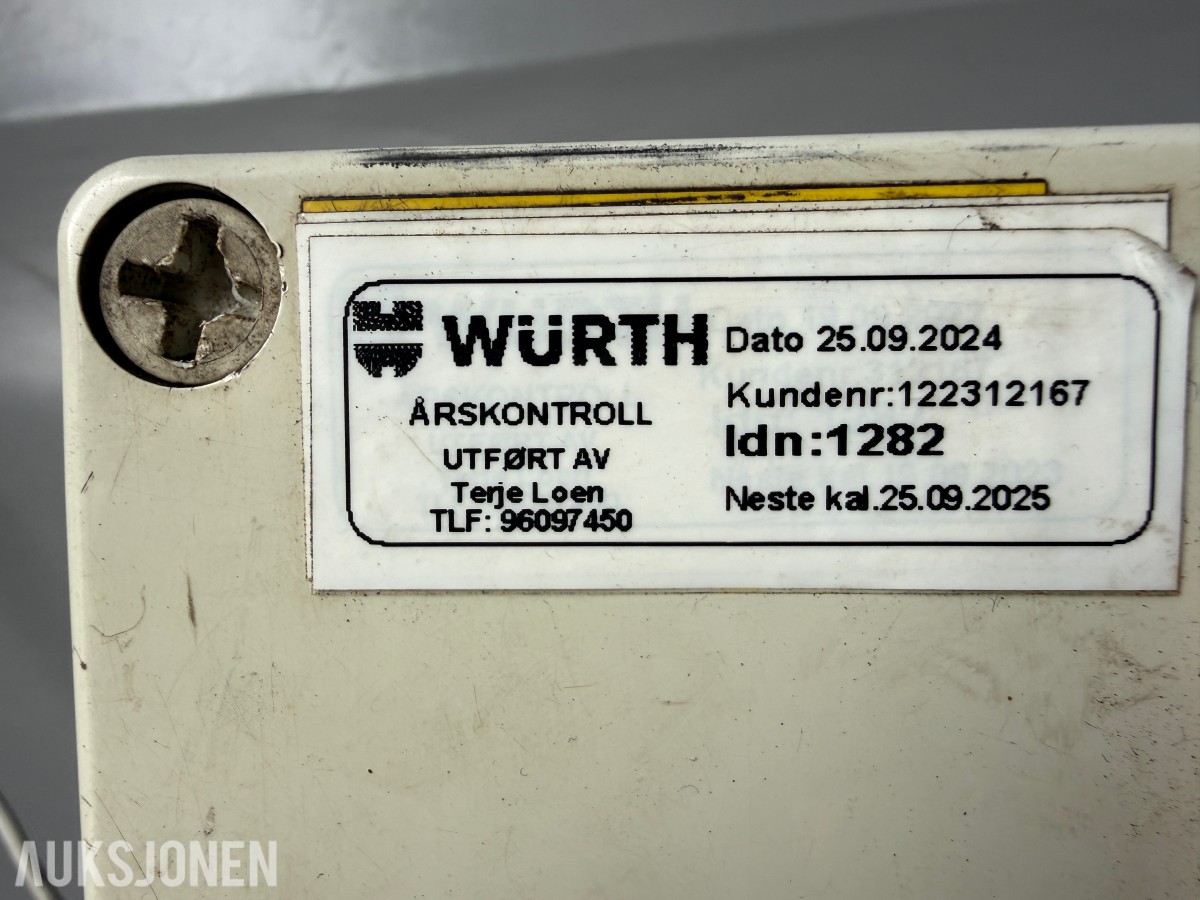 2013 Würth 7192 sakseløfter 3500 kg - fulløfter