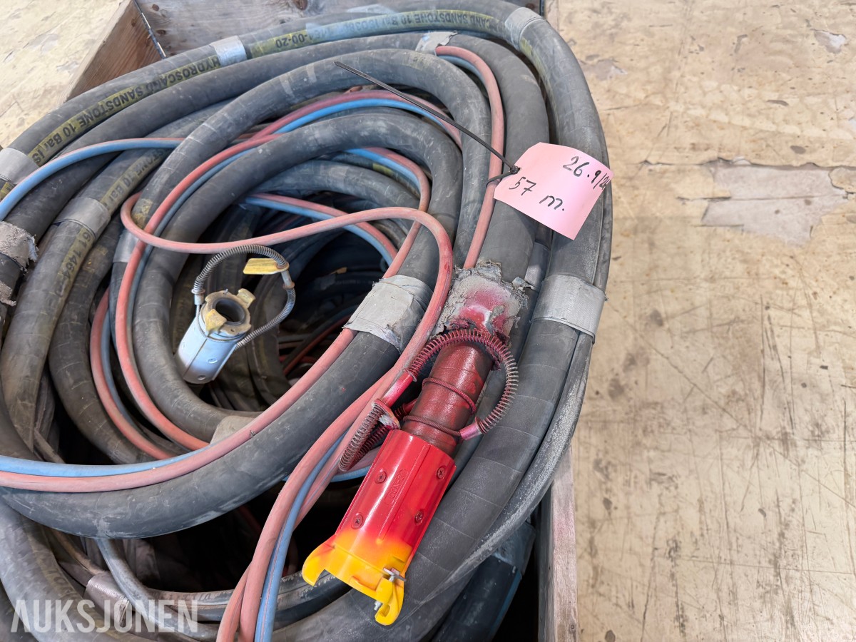 Parti sandblåseslanger med koblinger