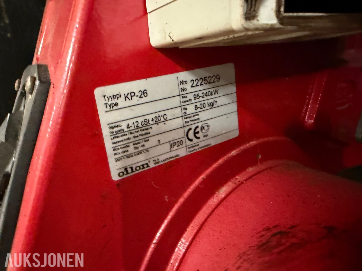 Steam Separator dampseparator med Oilon KP-26 oljebrenner