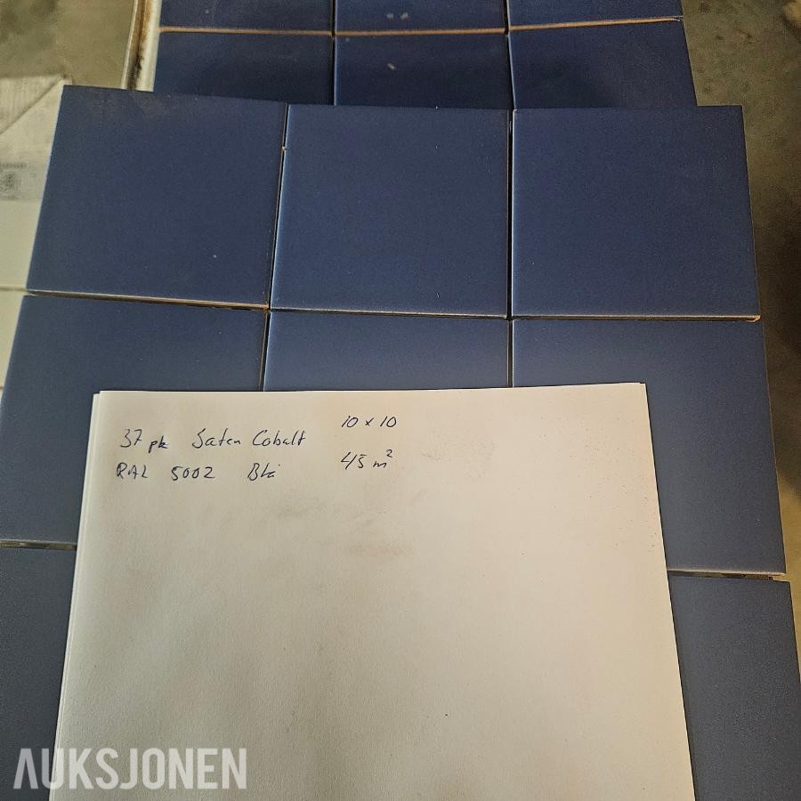 Keramisk flis 10x10 Cobolt blå - 45 kvm