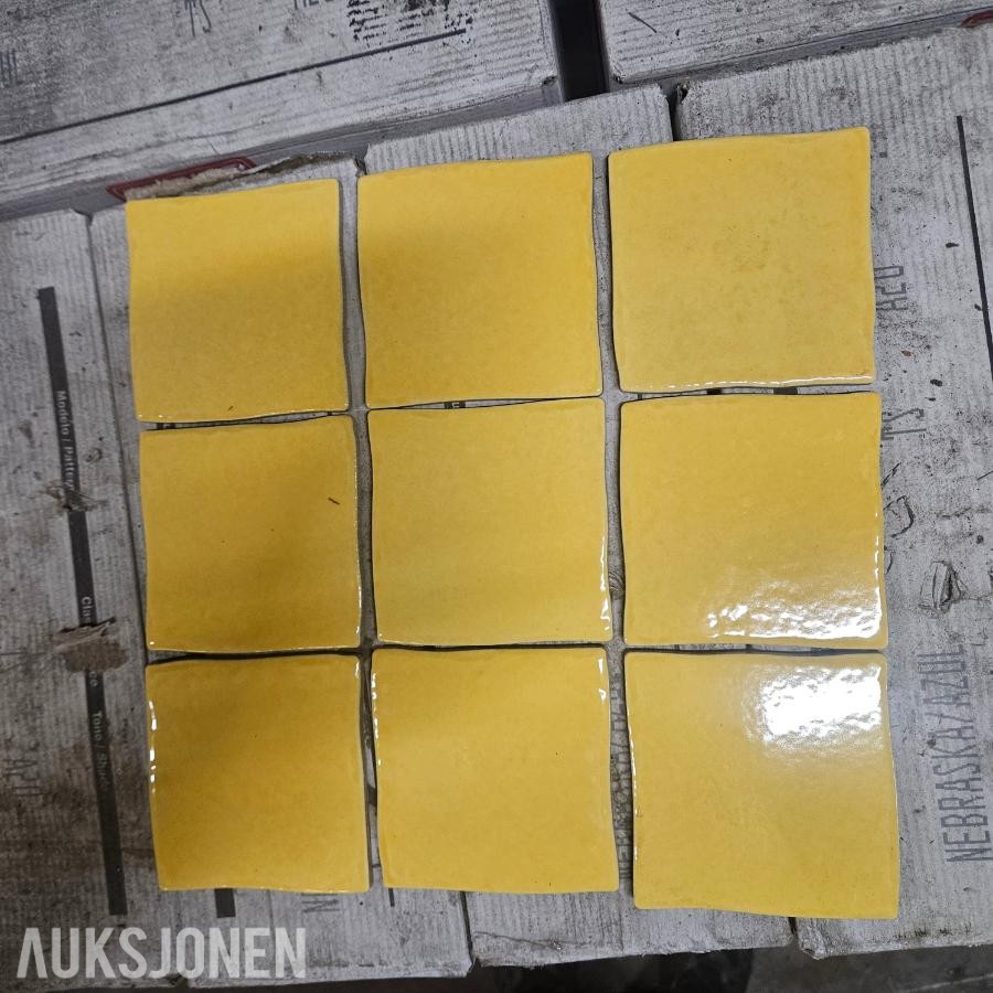 Keramisk flis Gul 10x10 - Ca 90 kvm