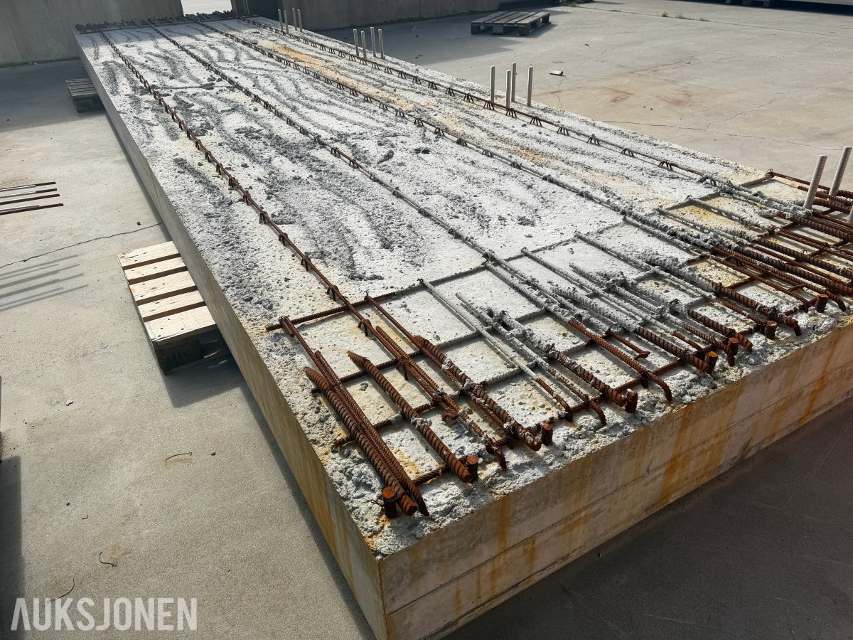 2026 BROMODUL I BETONG - KLAR FOR PÅSTØP - 796CM X 200CM - 12750 KG - CE MERKET